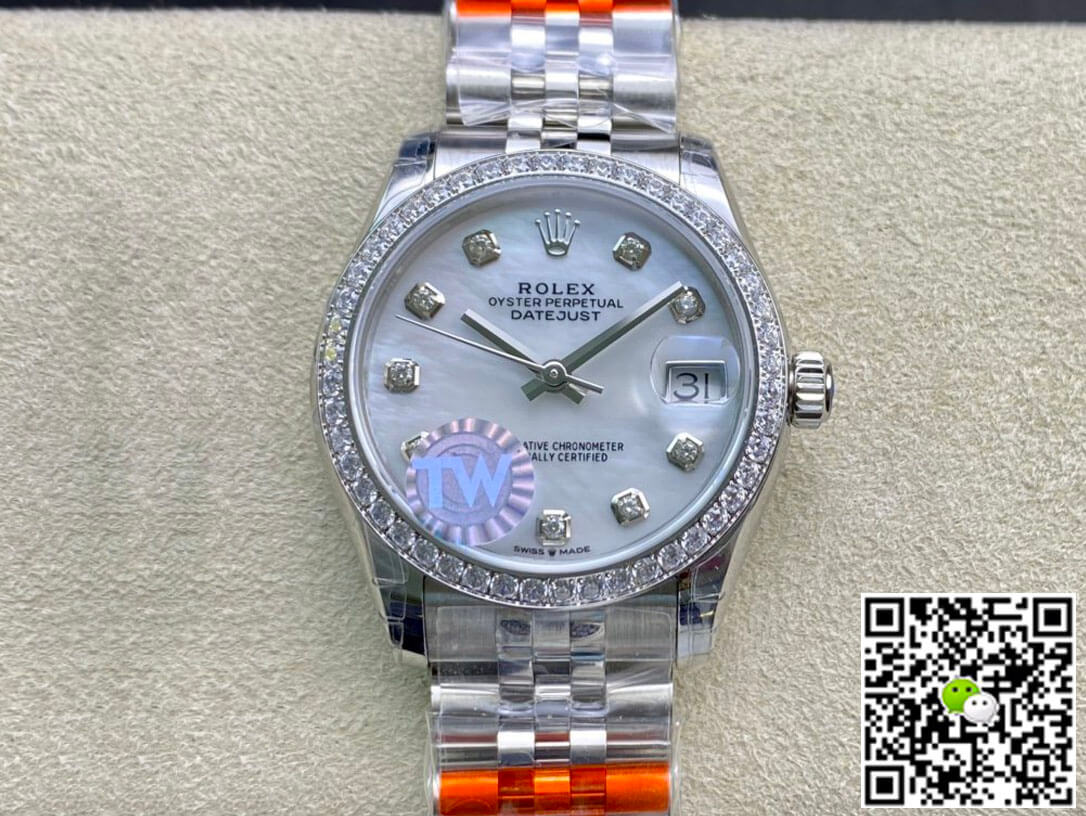 Best Replica Replica Rolex Datejust M278384RBR-0008 1:1 Best Edition TW Factory Mother-Of-Pearl Dial - Colareps