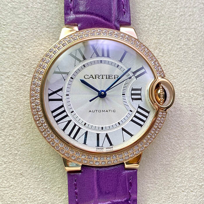 Best Replica Replica Ballon Bleu De Cartier 36MM WJBB0009 1:1 Best Edition 3K Factory Diamond Bezel - Colareps