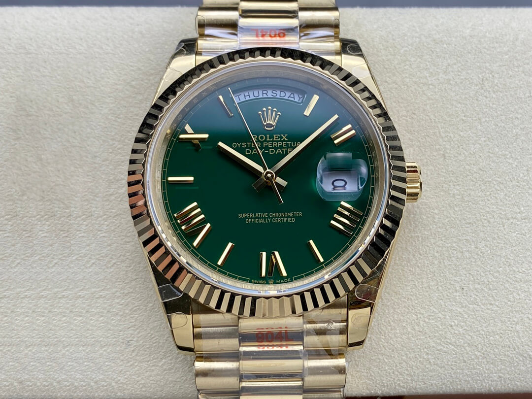 Best Replica Replica Rolex Day Date M228238-0061 1:1 Best Edition GM Factory Green Dial - Colareps