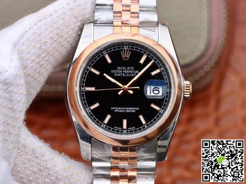 Best Replica Replica Rolex Datejust 36MM 126201 1:1 Best Edition Swiss ETA3135 Black Dial - Colareps