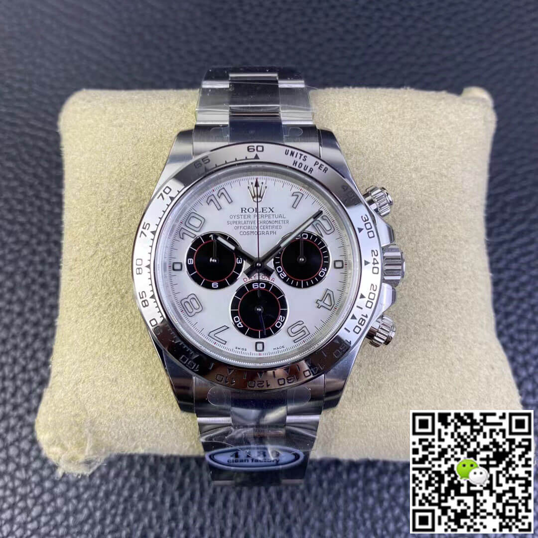 Best Replica Replica Rolex Cosmograph Daytona 1:1 Best Edition Clean Factory V3 Stainless Steel White Dial - Colareps