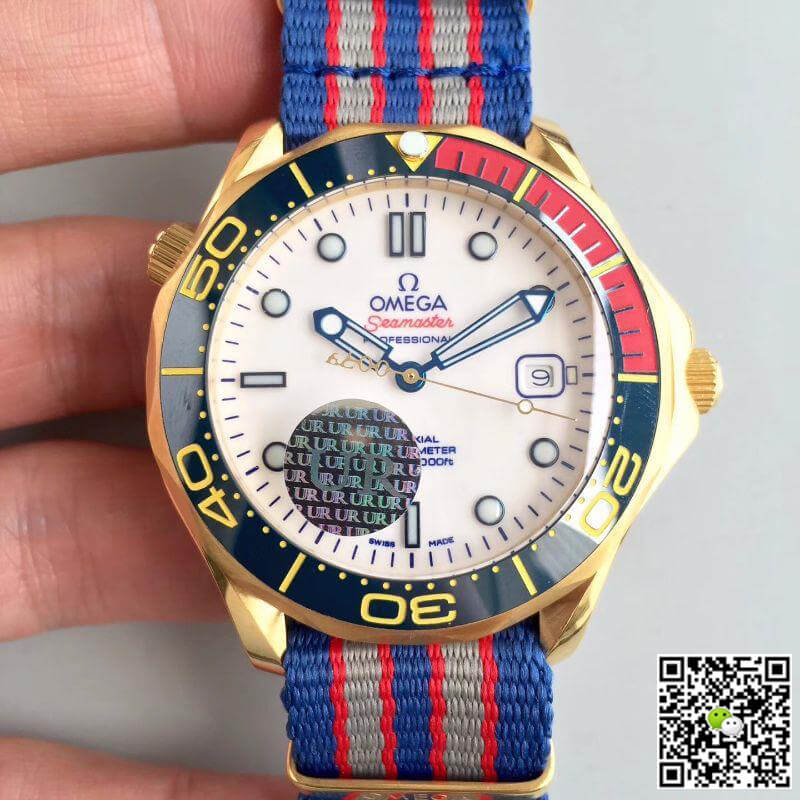 Best Replica Replica Omega Seamaster Diver 300M 212.62.41.20.04.001 1:1 Best Edition Swiss ETA2824 18K Yellow Gold - Colareps