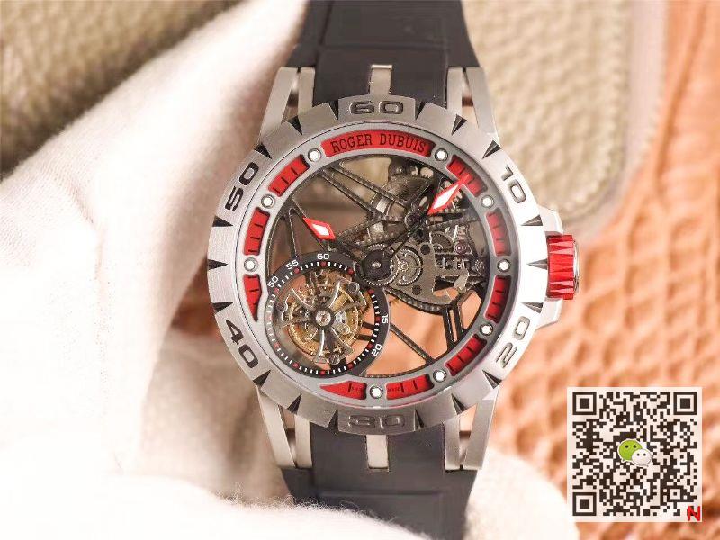Best Replica Replica Roger Dubuis Excalibur Spidr (king series) RDDBEX0622 Tourbillon JB Factory 1:1 Best Edition red skeleton dial Swiss RD505SQ - Colareps
