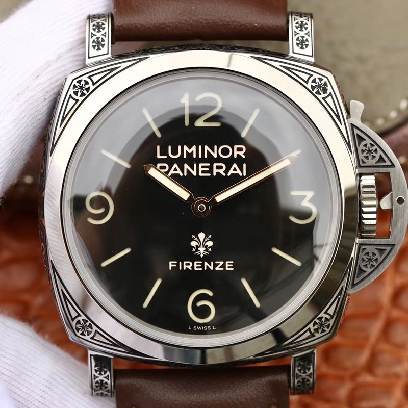 Best Replica Panerai Replica Luminor 1950 PAM00972 Firenze 3 Days Acciaio 1:1 Best Edition Swiss Manual Winding Movement Black Dial - Colareps