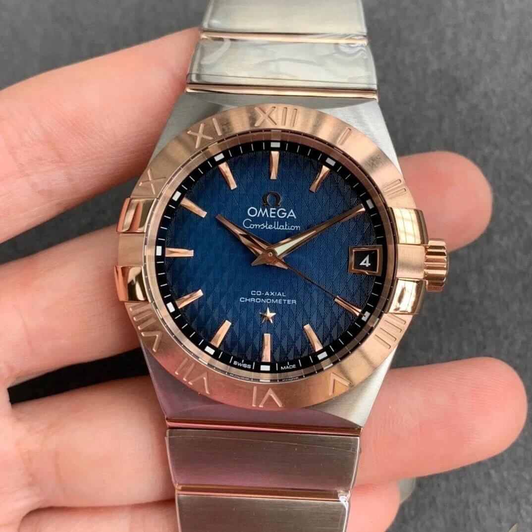 Best Replica Replica Omega Constellation 123.20.38.21.03.001 1:1 Best Edition VS Factory Blue Dial - Colareps