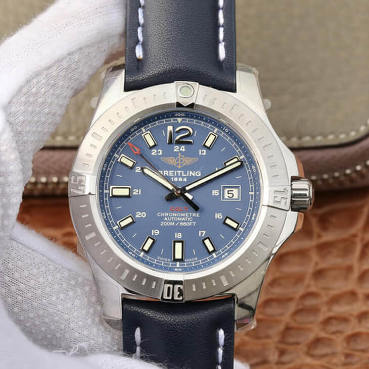 Best Replica Replica Breitling Colt Automatic A1738811/C906/105X/A20BA.1 1:1 Best Edition GF Factory Blue Dial - Colareps