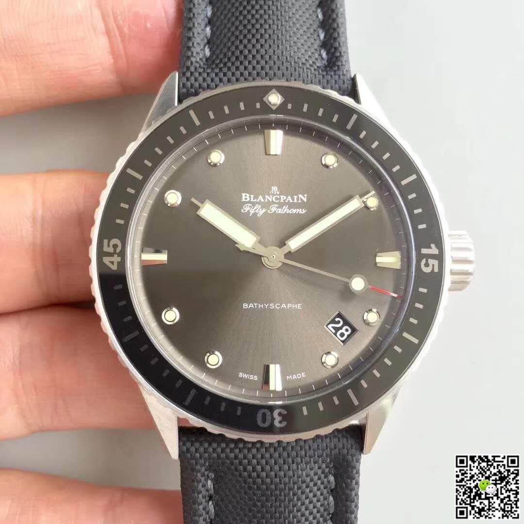Best Replica Replica Blancpain Fifty Fathoms Bathyscaphe 5000-1110-B52A ZF Factory 1:1 Best Edition Swiss ETA1315 - Colareps