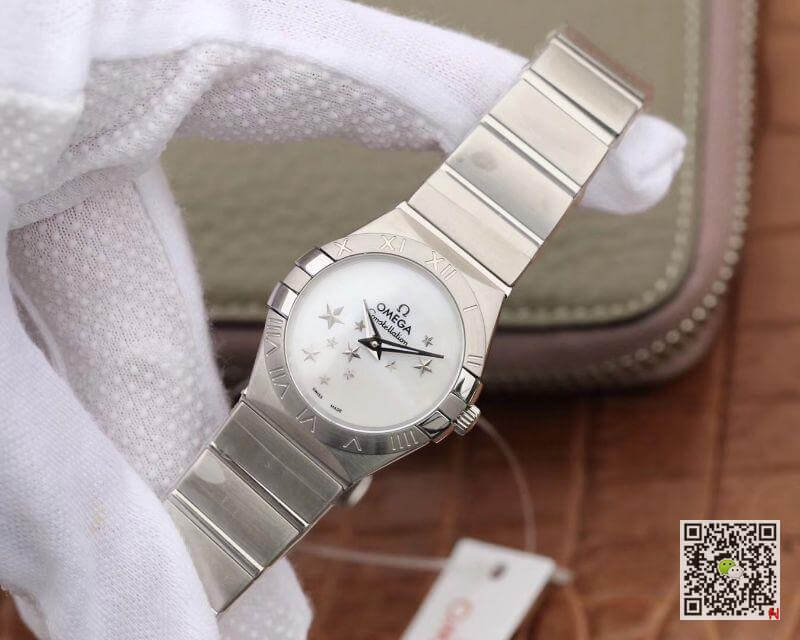 Best Replica Replica Omega Constellation Quartz Ladies 27mm TW Factory 1:1 Best Edition Swiss Eta Quartz 1376 White Dial - Colareps