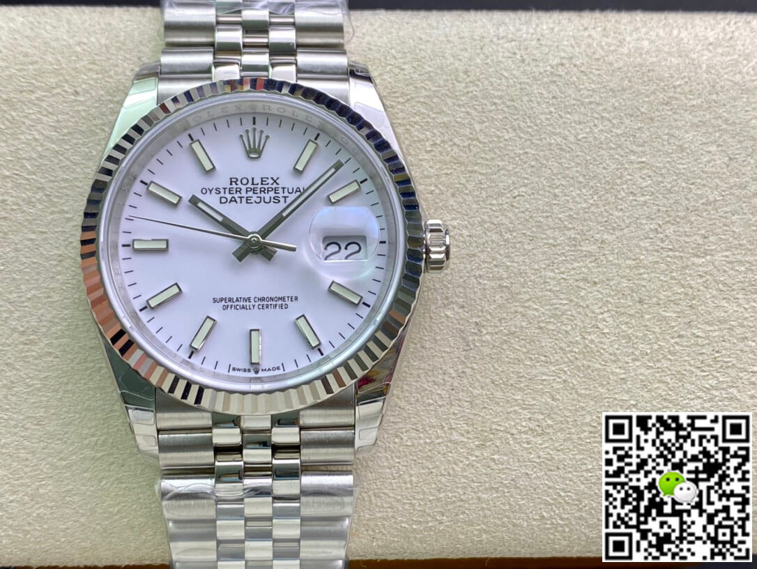 Best Replica Replica Rolex Datejust 36MM 1:1 Best Edition EW Factory White Dial - Colareps