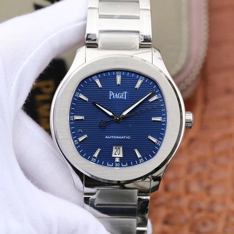 Best Replica Replica Piaget Polo  S G0A41002 MKS Factory 1:1 Best Edition Blue Textured Dial On Stainless Steel Bracelet Swiss ETA 1110 - Colareps