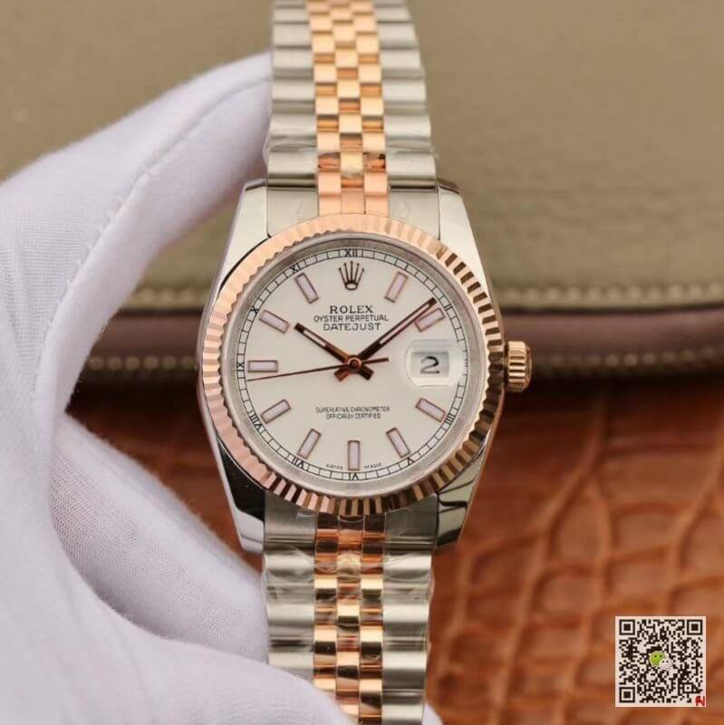 Best Replica Replica Rolex Date-Just 126233 36mm 1:1 Best Edition 18K Gold Wrapped Swiss ETA3135 - Colareps