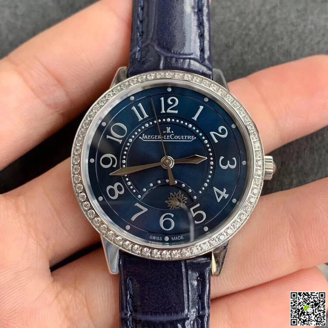 Best Replica Replica Jaeger LeCoultre Rendez Vous 3448480 1:1 Best Edition ZF Factory Blue Dial - Colareps