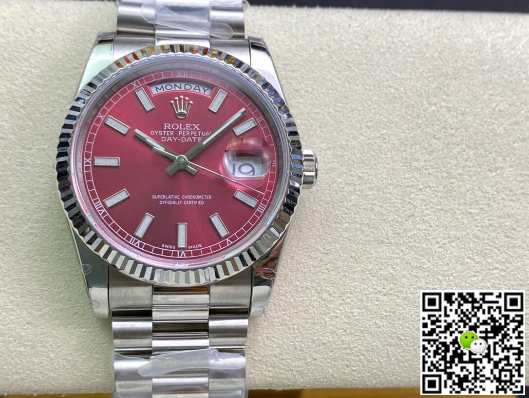 Best Replica Replica Rolex Day Date 118239 1:1 Best Edition EW Factory Cherry Dial - Colareps