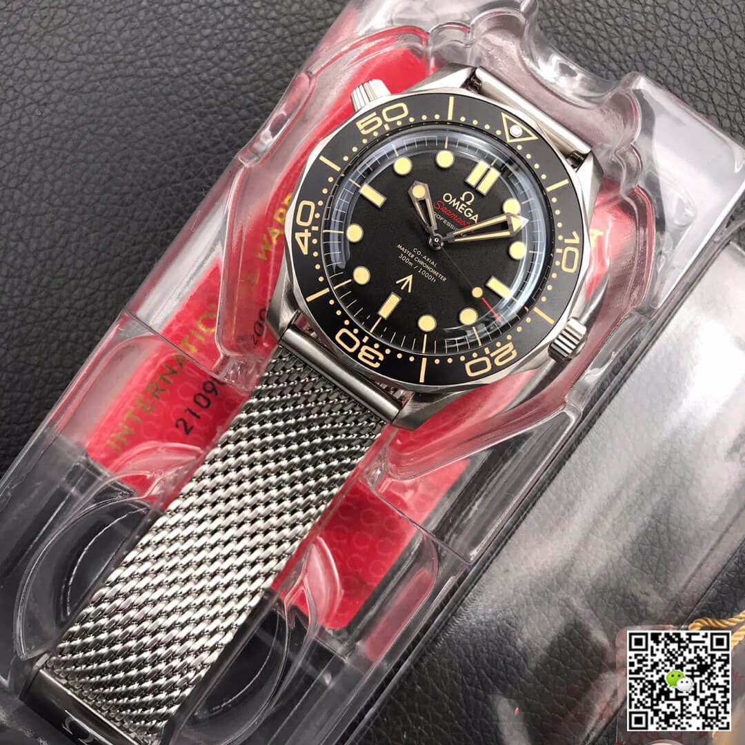 Best Replica Replica Omega Seamaster 210.90.42.20.01.001 James Bond 007 1:1 Best Edition VS Factory Titanium Metal - Colareps