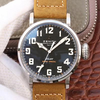 Best Replica Replica Zenith Pilot 03.2430.3000/21.C738 XF Factory 1:1 Best Edition Swiss ETA2824-2 - Colareps