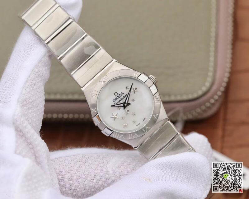 Best Replica Replica Omega Constellation Quartz Ladies 27mm TW Factory 1:1 Best Edition Swiss Eta Quartz 1376 White Dial - Colareps