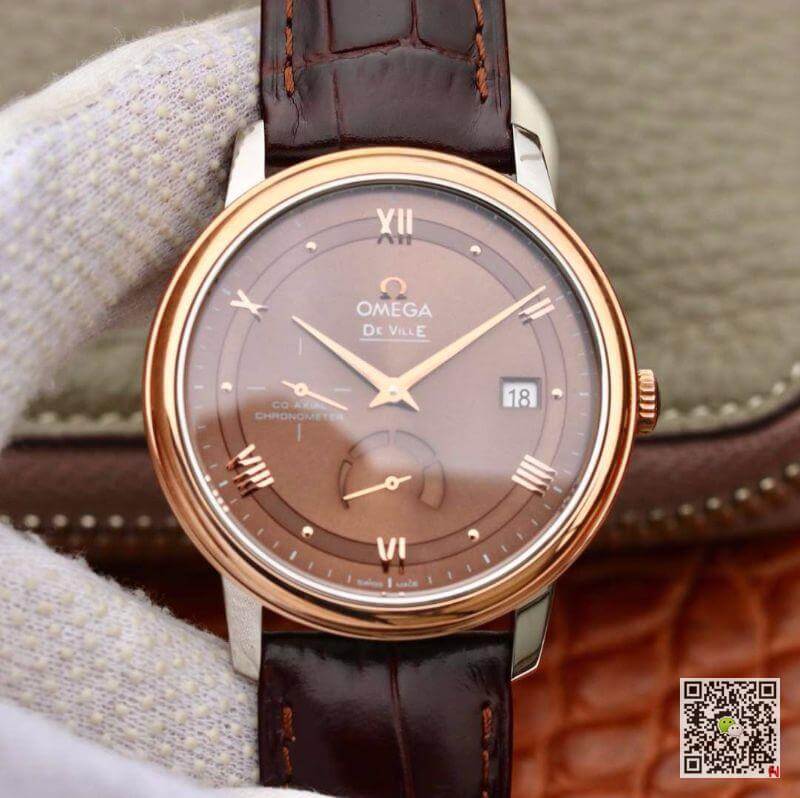 Best Replica Replica Omega De Ville Prestige 424.23.40.20.13.001 TW Factory 1:1 Best Edition Swiss ETA2824 Brown Dial - Colareps