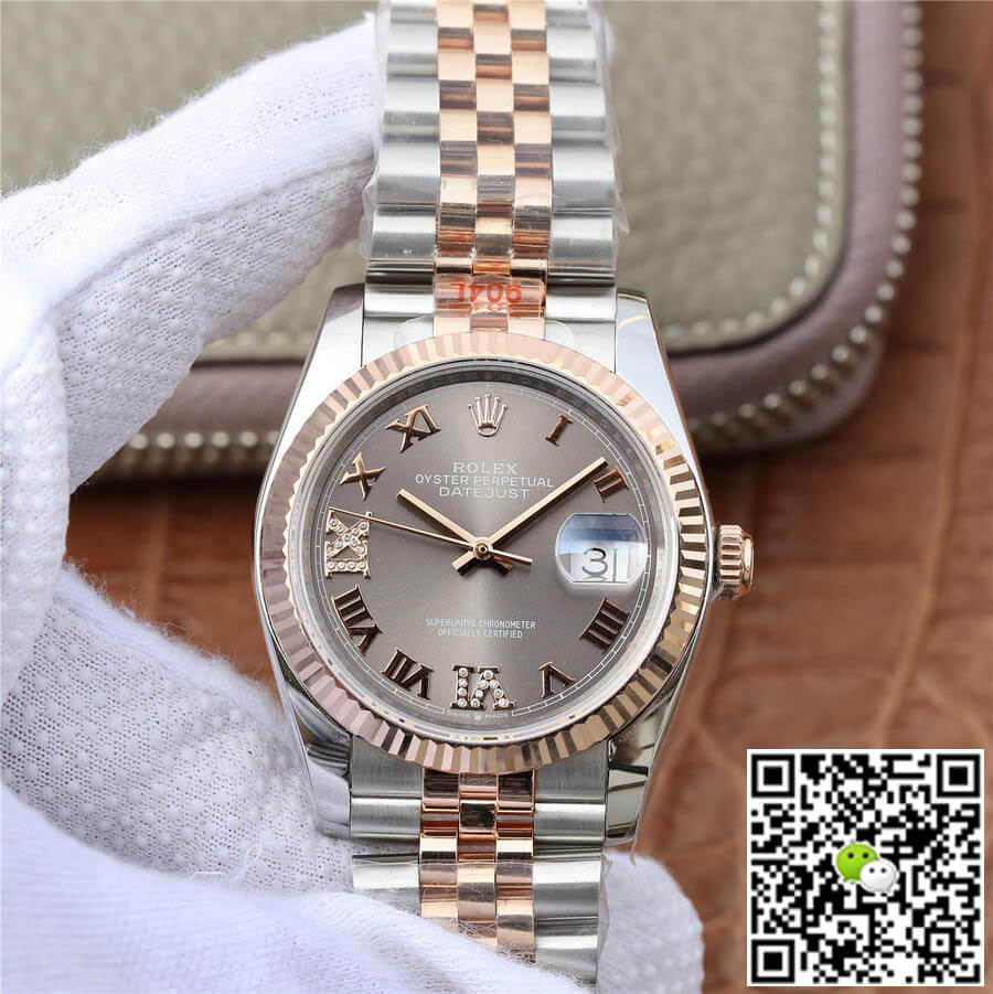Best Replica Replica Rolex Datejust M126231-0023 36MM 1:1 Best Edition GM Factory Grey Dial - Colareps