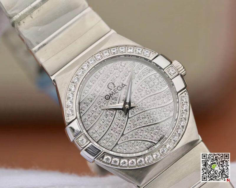 Best Replica Replica Omega Constellation Quartz Ladies 27mm Diamond Dial TW Factory 1:1 Best Edition Swiss Eta Quartz 1376 - Colareps