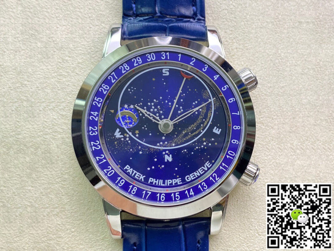 Best Replica Replica Patek Philippe Grand Complications 6102P-001 1:1 Best Edition AI Factory Sky Moon Blue Dial - Colareps