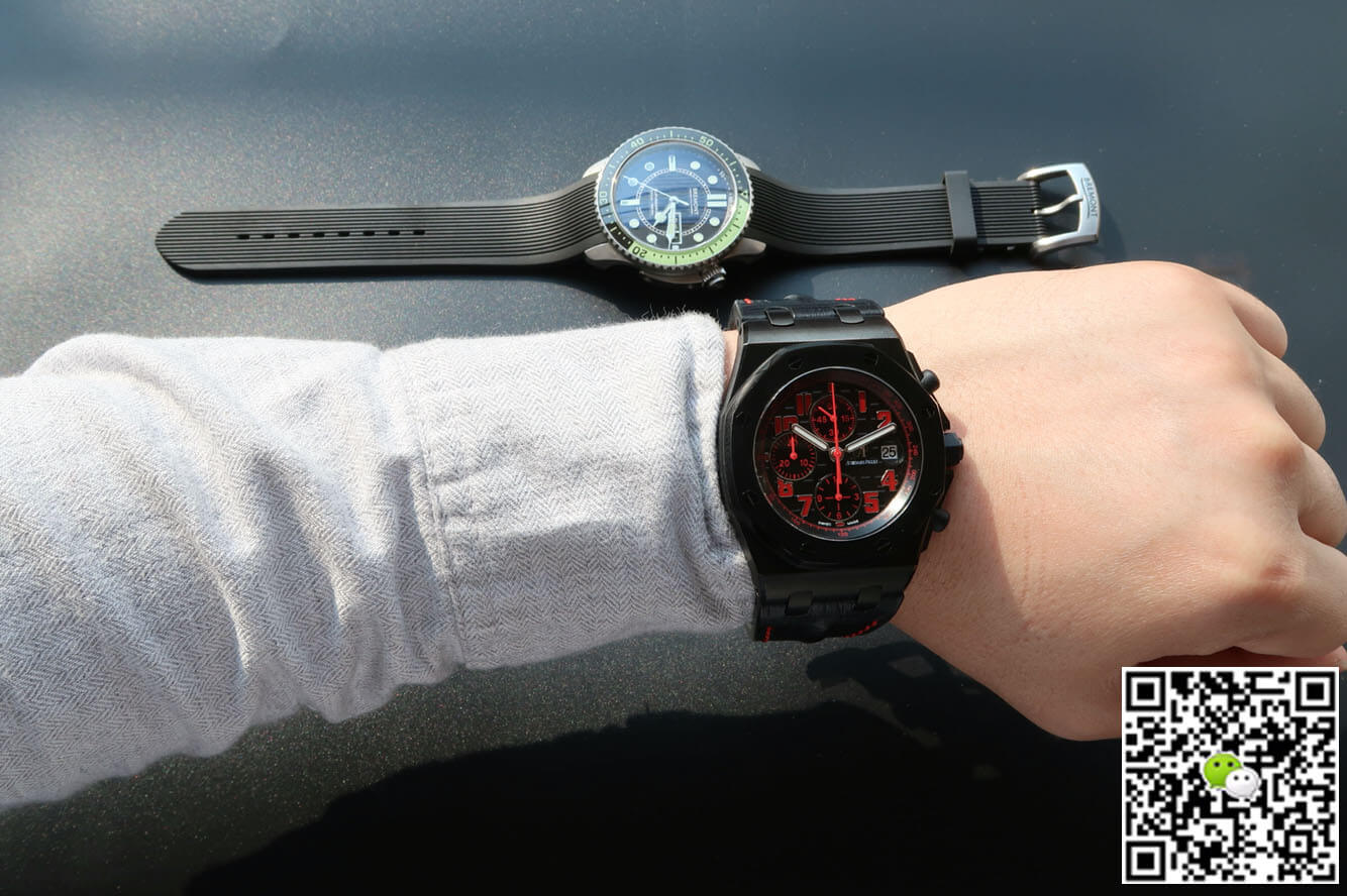 Best Replica Replica Audemars Piguet Royal Oak Offshore 26186SN.OO.D101CR.01 1:1 Best Edition JF Factory Black Dial - Colareps