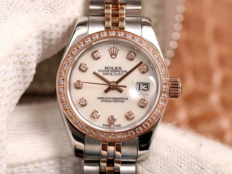 Best Replica Replica Rolex Datejust 28MM 1:1 Best Edition BP Factory Diamond-set White Dial - Colareps