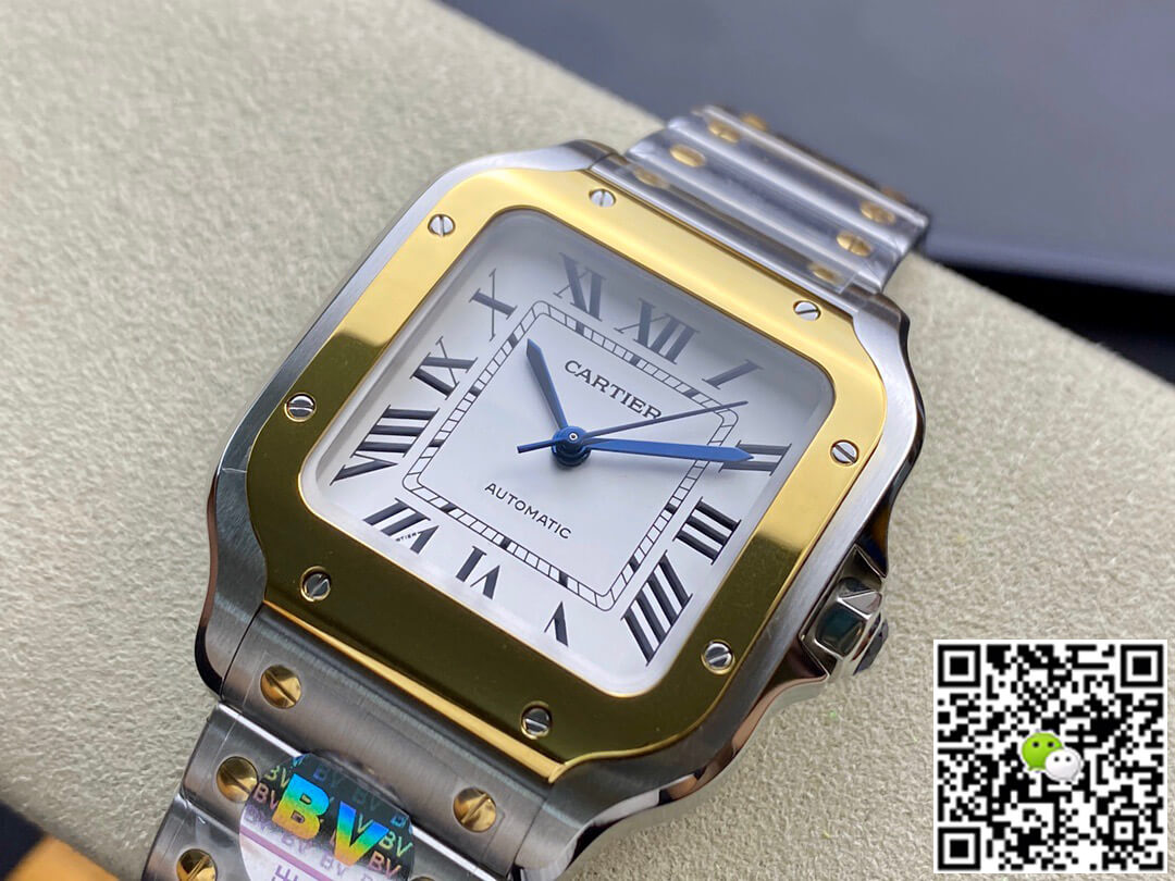 Best Replica Cartier Watch Rep De Santos W2SA0016 35MM 1:1 Best Edition BV Factory White Dial - Colareps