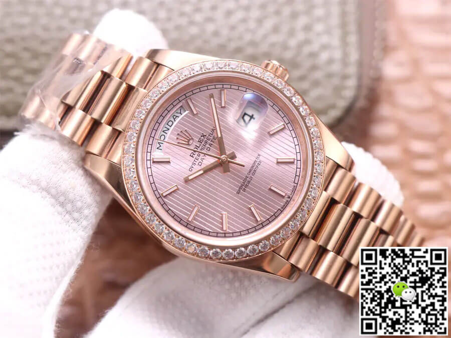 Best Replica Replica Rolex Day Date M228345RBR-0010 1:1 Best Edition EW Factory Rose Gold - Colareps