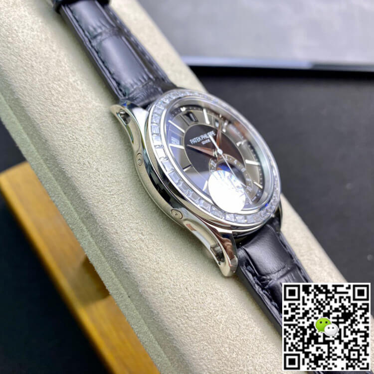 Best Replica Replica Patek Philippe Grand Complications 5205G 1:1 Best Edition KM Factory Diamond Bezel - Colareps