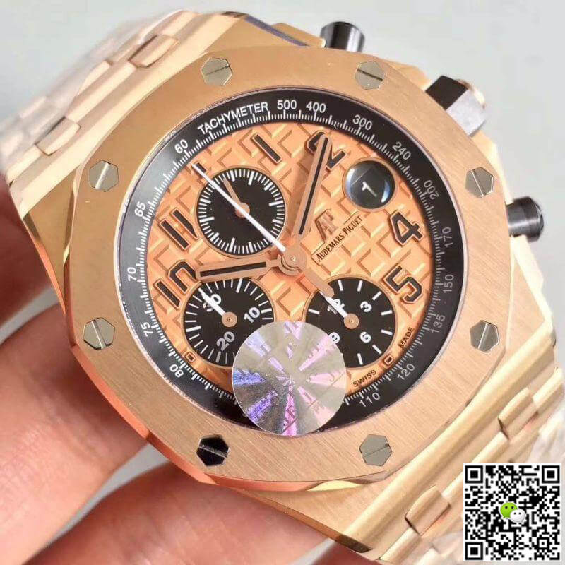 Best Replica Replica Audemars Piguet Royal Oak Offshore 26470OR.OO.1000OR.01 JF Factory Gold Dial 1:1 Best Edition Swiss ETA3126 - Colareps