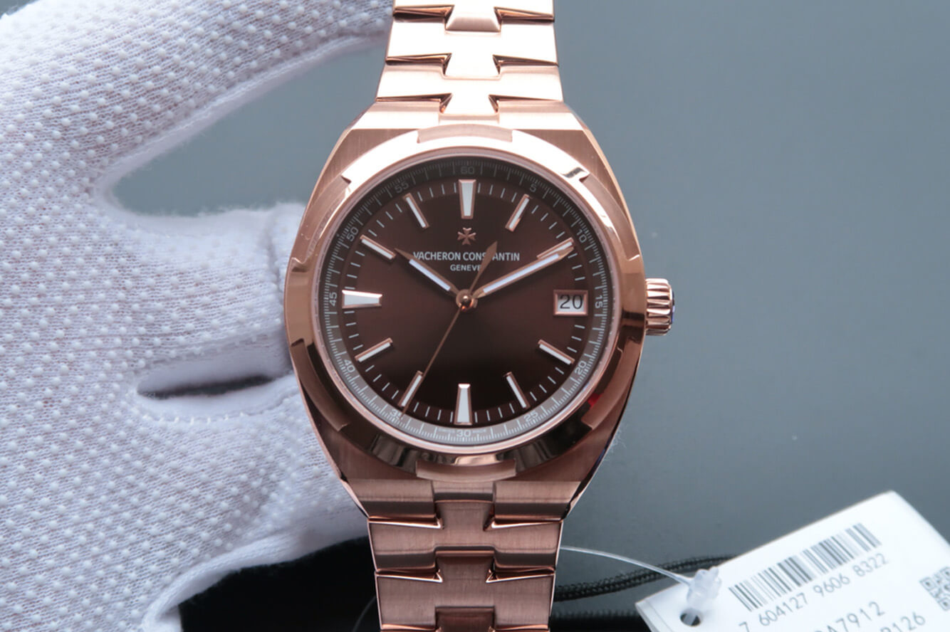 Best Replica Replica Vacheron Constantin Overseas 4500V 1:1 Best Edition 8F Factory Rose Gold - Colareps