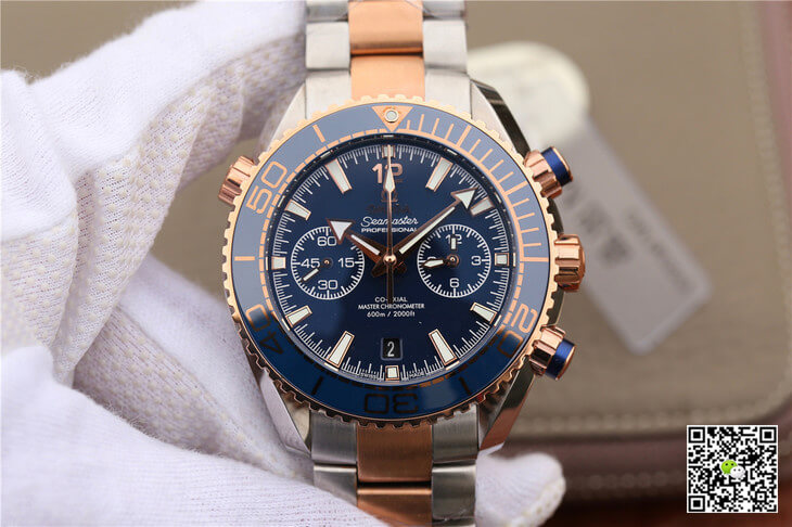 Best Replica Replica Omega Seamaster Ocean Planet 600M 215.20.46.51.03.001 1:1 Best Edition OM Factory Rose Gold - Colareps