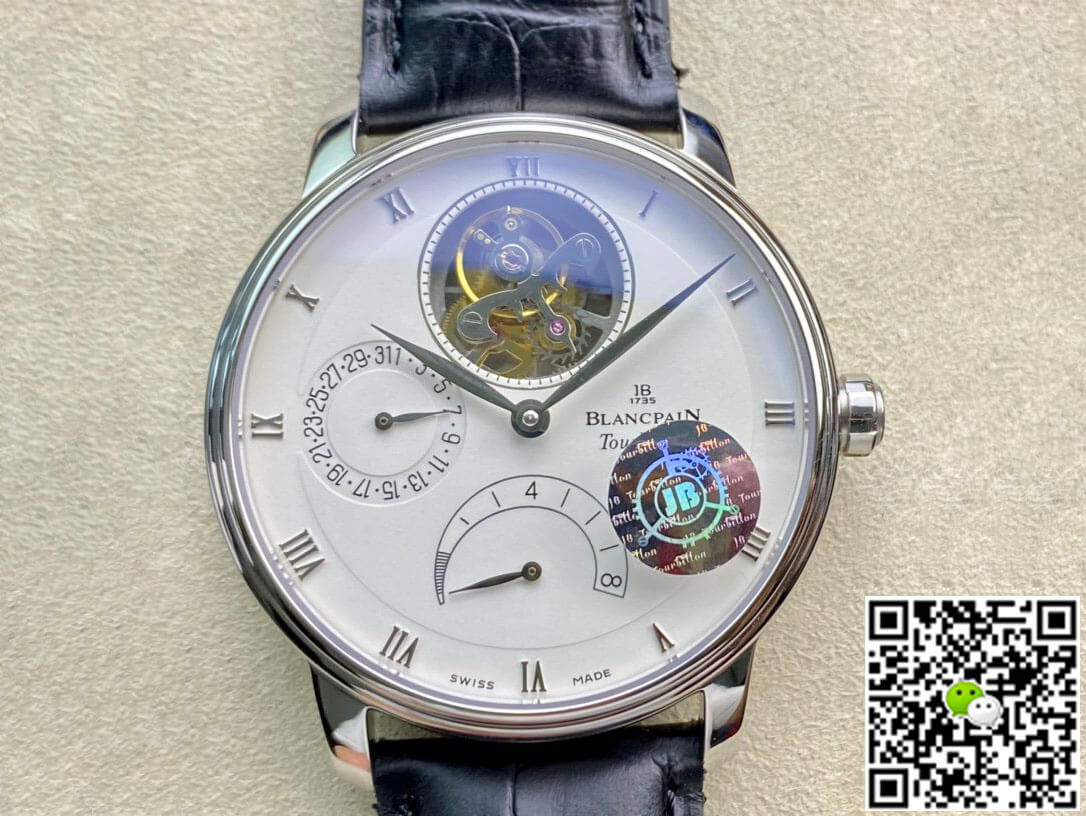 Best Replica Replica Blancpain Villeret 6025-1542-55 True Tourbillon 1:1 Best Edition JB Factory White Dial Swiss Cal.25 - Colareps