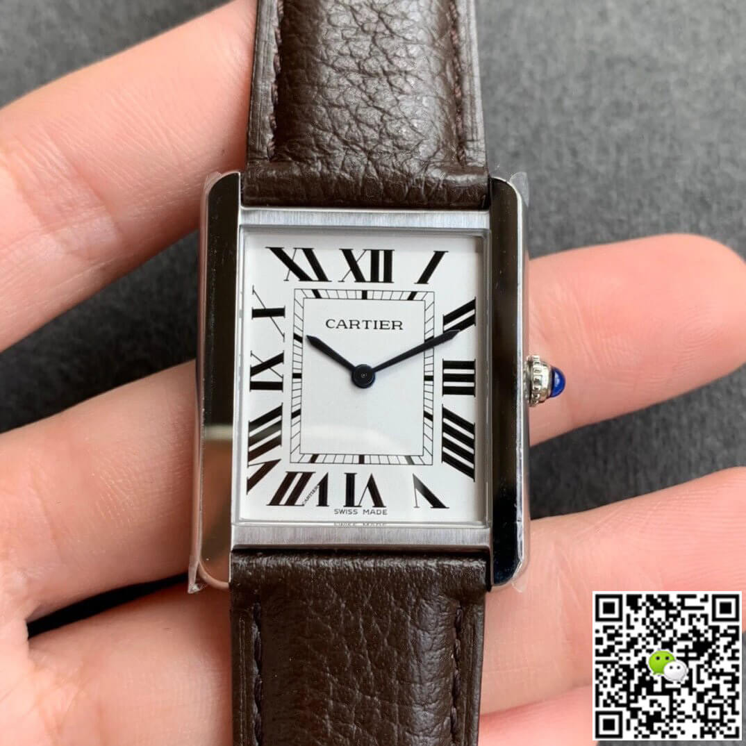 Best Replica Replica Cartier Tank WSTA0030 1:1 Best Edition K11 Factory White Dial - Colareps