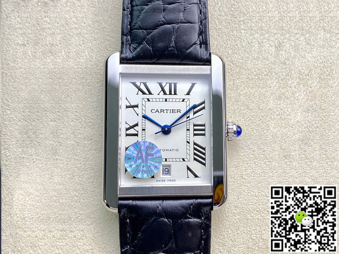 Best Replica Replica Cartier Tank W5200027 1:1 Best Edition AF Factory Silvery White Dial - Colareps