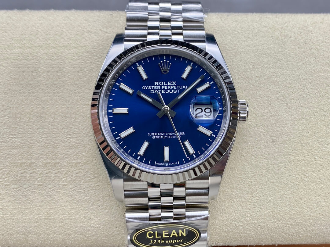 Best Replica Replica Rolex Datejust M126234-0017 36MM 1:1 Best Edition Clean Factory Blue Dial - Colareps