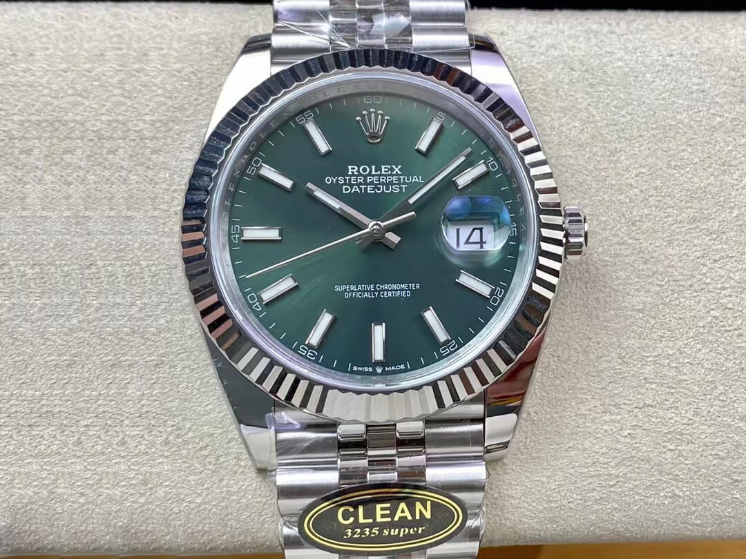 Best Replica Replica Rolex Datejust M126334-0027 1:1 Best Edition Clean Factory Mint Green Dial - Colareps