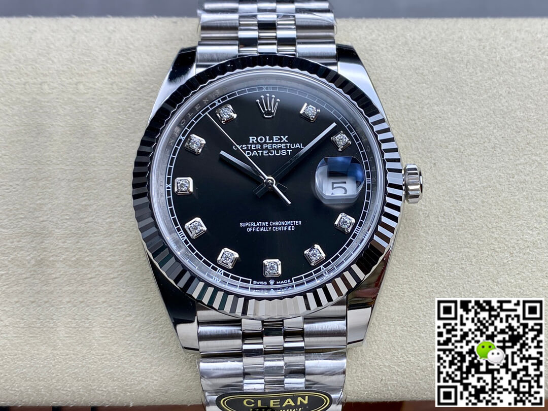 Best Replica Replica Rolex Datejust M126334-0012 1:1 Best Edition Clean Factory Black Dial - Colareps