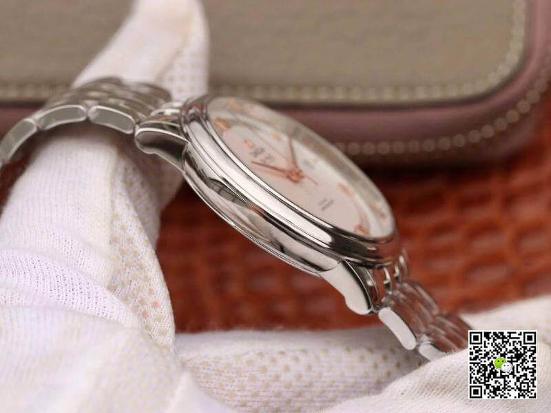 Best Replica Replica Omega De Ville Prestige 424.10.40.20.02.002 MKS Factory 1:1 Best Edition Swiss ETA9015 Silver Dial - Colareps