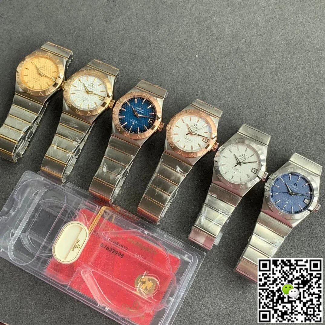 Best Replica Replica Omega Constellation 123.20.38.21.03.001 1:1 Best Edition VS Factory Blue Dial - Colareps