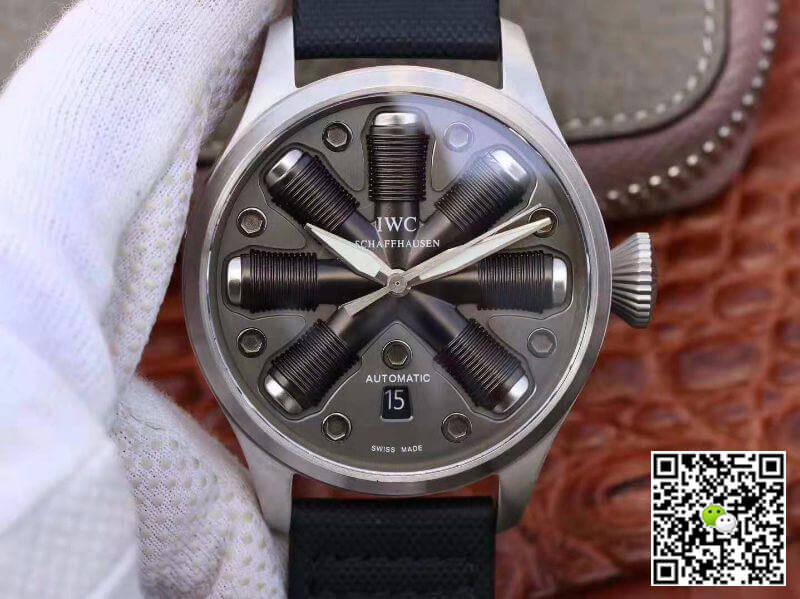 Best Replica Replica IWC Big Pilot Top Gun Men Watches 1:1 Best Edition Swiss ETA A23J Special What-if Concept Fuse Dial - Colareps