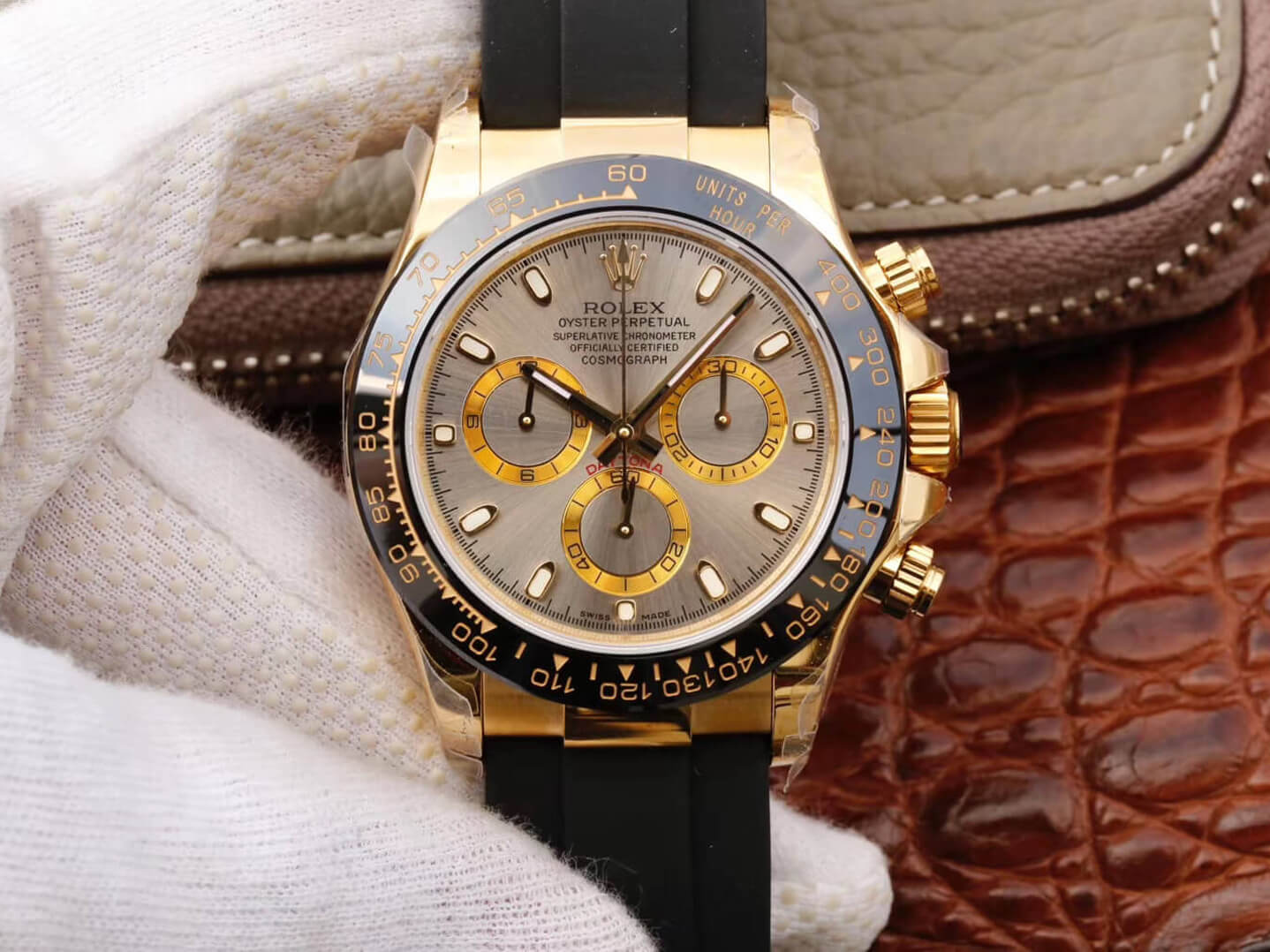 Best Replica Replica Rolex Daytona Cosmograph 116518LN 1:1 Best Edition JH Factory Silver Gray Dial - Colareps