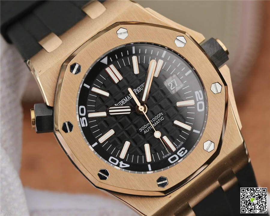 Best Replica Replica Audemars Piguet Royal Oak Offshore 15710 1:1 Best Edition JF Factory V8 Rose Gold - Colareps