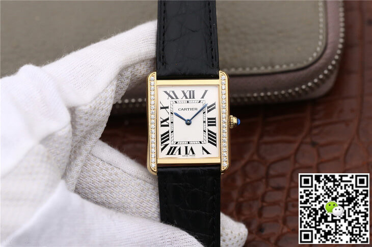 Best Replica Cartier Replica Tank Ladies 1:1 Best Edition K11 Factory Yellow Gold Diamond - Colareps