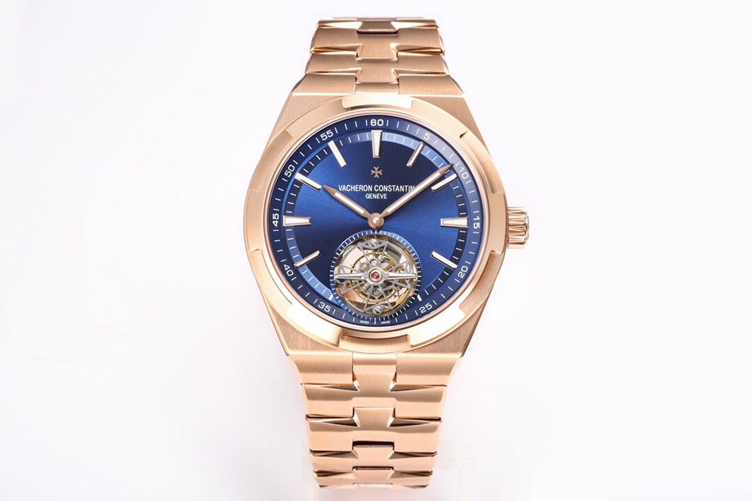 Best Replica Replica Vacheron Constantin Overseas Tourbillon 6000V/110R-B733 1:1 Best Edition BBR Factory Pink Gold - Colareps