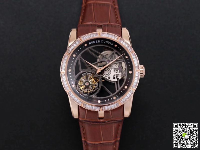 Best Replica Replica Roger Dubuis Excalibur RDDBEX0404 1:1 Best Edition JB Factory V3 Rose Gold Tourbillon Swiss RD505SQ - Colareps