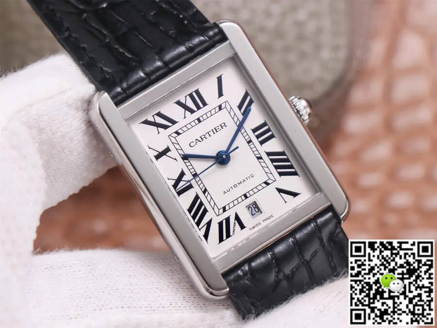 Best Replica Replica Cartier Tank WSTA0029 1:1 Best Edition V9 Factory White Dial - Colareps