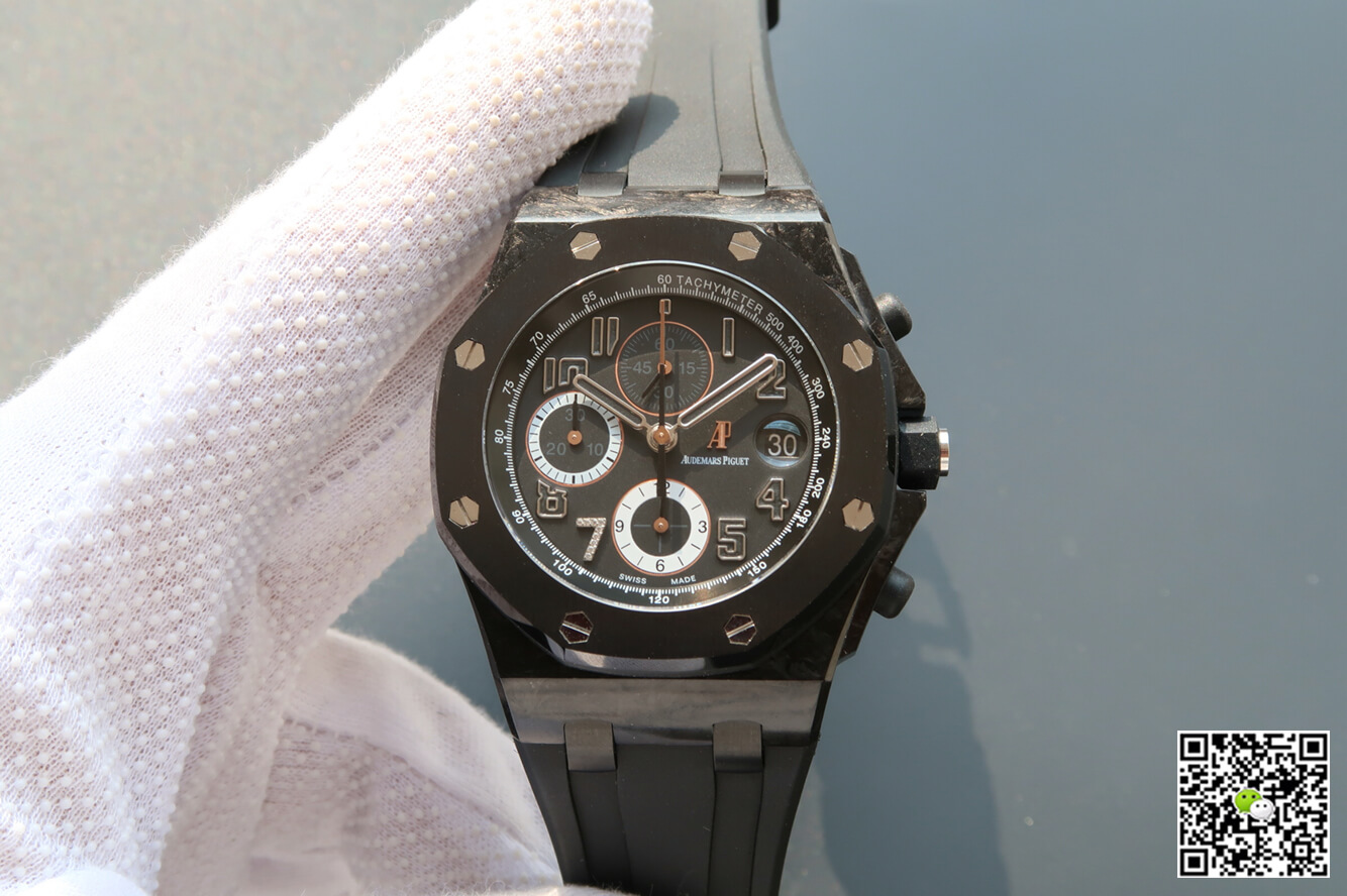 Best Replica Replica Audemars Piguet Royal Oak Offshore 26205AU.OO.D002CR.01 1:1 Best Edition JF Factory Carbon Fiber - Colareps
