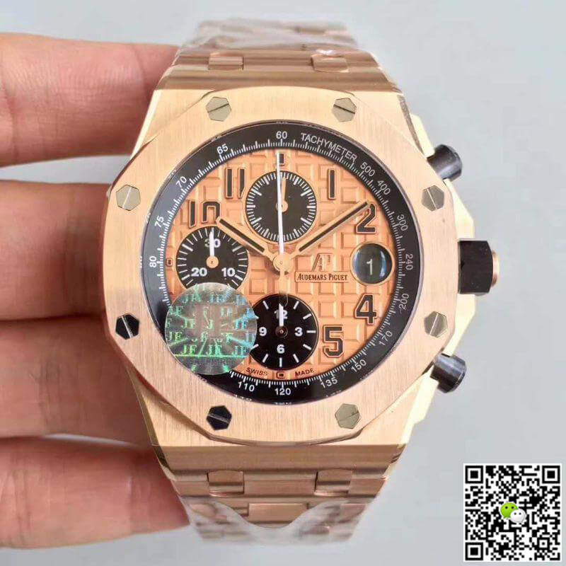 Best Replica Replica Audemars Piguet Royal Oak Offshore 26470OR.OO.1000OR.01 JF Factory Gold Dial 1:1 Best Edition Swiss ETA3126 - Colareps