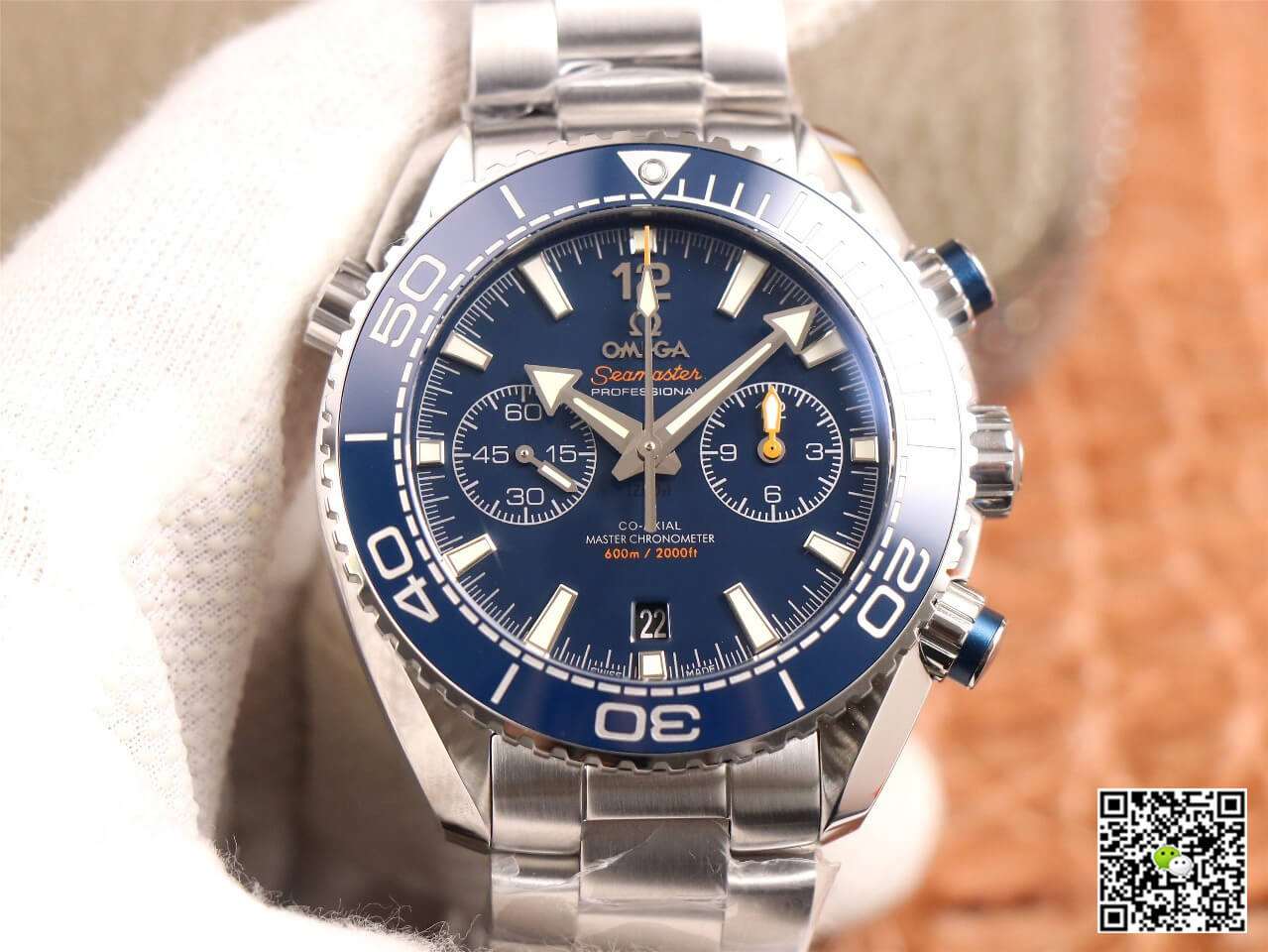 Best Replica Replica Omega Seamaster 215.30.46.51.03.001 1:1 Best Edition OM Factory V3 Blue Ceramic Bezel - Colareps